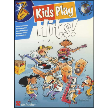 Zbiór nut solo na saksofon tenorowy Kids Play Hits! + CD, De Haske